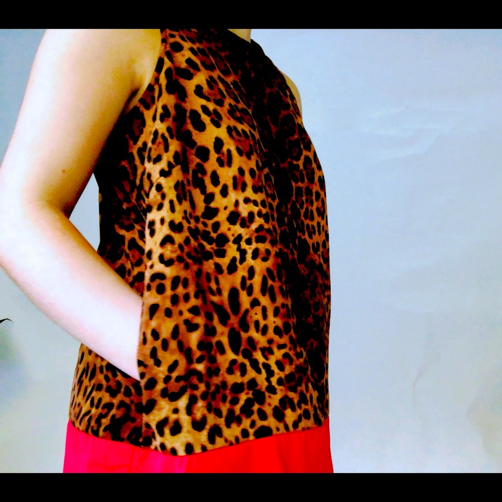 Leopard print Sleeveless Top